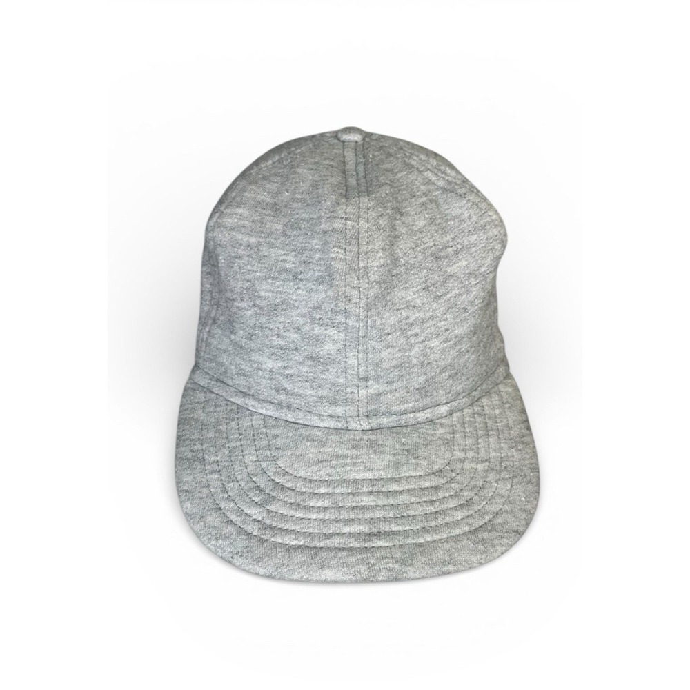 Lake of the Isles Gray Knit Fitted Baseball Cap Hat‎ Small Medium Blank Elastic